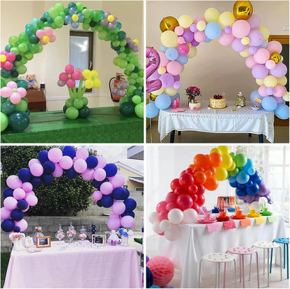 RUBFAC Balloon Arch Kit - Adjustable Black Stand for Table Decorations | Perfect for Birthdays, Weddings, and Baby Showers