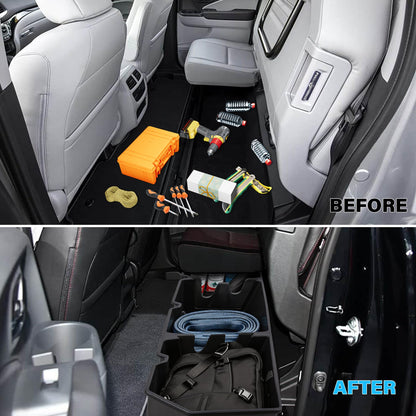 POPSTORE Under Seat Storage Compatible with 2006-2026 Honda Ridgeline Crew Cab, Upgraded Rear Underseat Storage Truck Organizer
