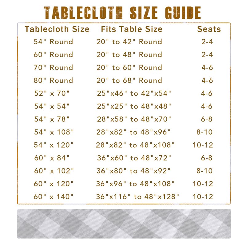 sancua Checkered Vinyl Rectangle Tablecloth - 54 x 78 Inch - 100% Waterproof Oil Proof Spill Proof PVC Table Cloth, Wipe Clean Table Cover for Dining Tables, Buffet Parties, White Checkered