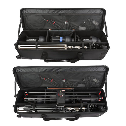 MagicLine Studio Equipment Trolley Case 52" x15''x13'', Rolling Camera Bag with Wheels, Tripod Light Stand Carry Case, Water-Resistant Photo Bag for Strobes, Light Stands, Tripods, Telescopes