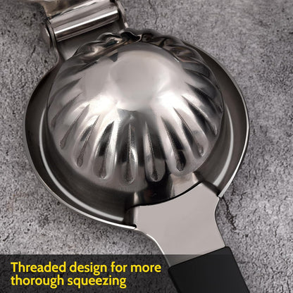 Sopito Stainless Steel Lemon Squeezer - Heavy Duty Citrus Press with Large Bowl & Non-Slip Grip