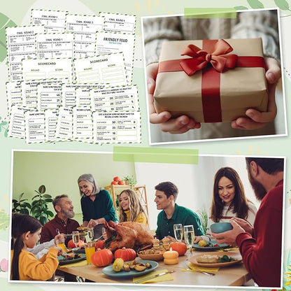 Family Reunion Friendly Feud Game with 2 Answer Buzzers Feud Cards for Game Night Fun Trivia Quiz for Party Groups Team Building(Colorful Family)