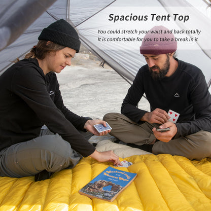 Naturehike Mongar 2 Person Backpacking Tent, 3 Season Camping Tent Ultralight Double Layer Free Standing Two Person Tents for Camping Hiking Cycling