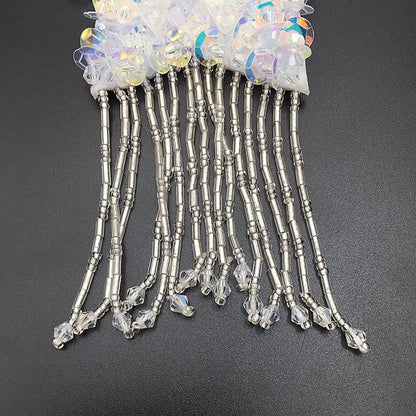 Star & Bowknot Sequin Beaded Patches Handmade Embroidery Beading Patch Appliques for Sew On T-Shirt Clothes Dress Handbag Jeans Jackets Shoes Clothing