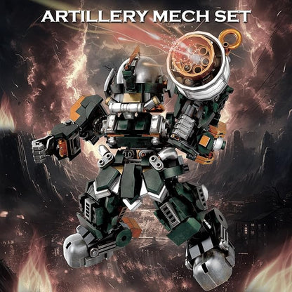HIGH GODO Mech Robot Building Set Destroy Warrior City Soldier Mech Model Building Kit with Weapons Creative Cool Robots Toys Gift for Teens Adults 14+ (587 PCS)
