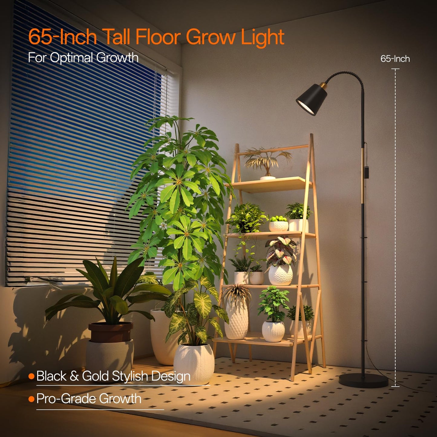 Bstrip Indoor Greenhouse with Grow Lights & Floor Grow Light for Indoor Plants