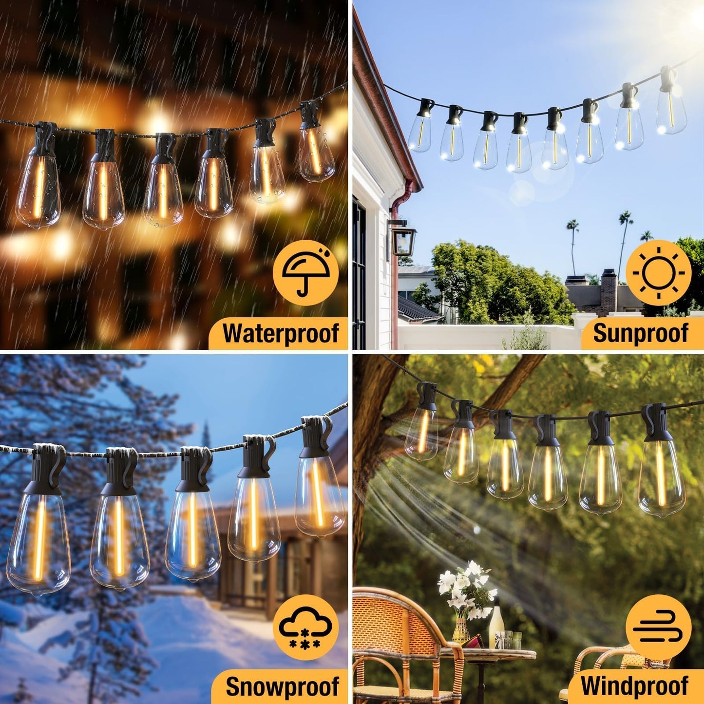 litogo 2024 Christmas Decorations Indoor Bundle 200ft String Lights for Holiday Yard Party Festival