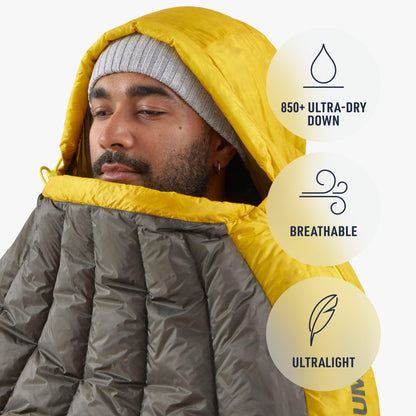 Sea to Summit Spark Ultralight Down Sleeping Bag, 15-Degree, Double