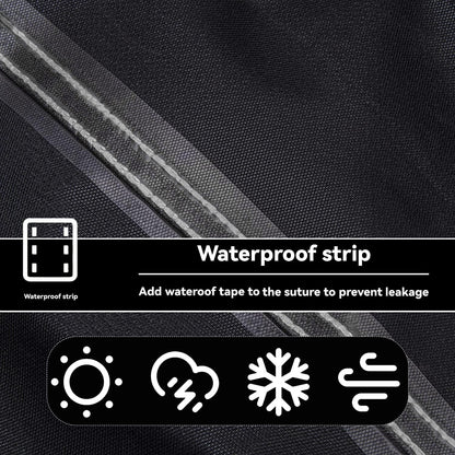 Skiennix Outdoor Prep Table Cover - Heavy Duty Waterproof Protection for Stainless Steel Tables | Black