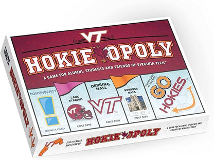 Late for the Sky Virginia Tech Va Techopoly Campus Board Game &amp Property Trading Family Game for Fans 2-6 Players Alumni and Student Gift College Landmarks and Tokens