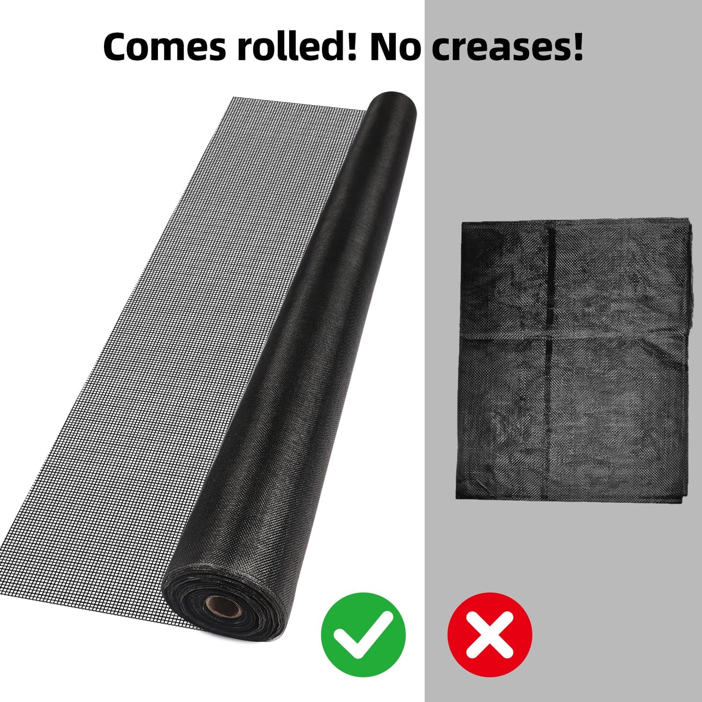Patio Porch Screen Mesh Roll - 95"x100', Easy-to-Cut Porch Screen Mesh Roll for Patio, Pool, Durable Patio Screen Mesh Replacement