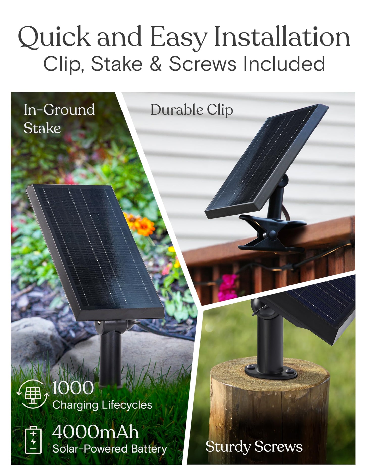 Brightech Bundle 104 (93+11) FT Ambience Pro Solar Powered Outdoor LED String Lights + Portobello Cordless LED Touch Table Lamp