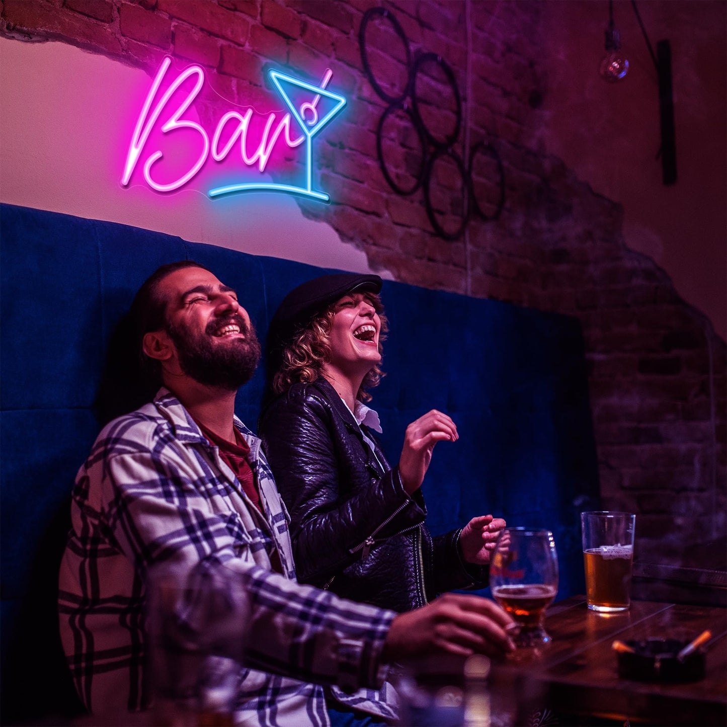 Kavaas Its 5 O'clock Somewhere Neon Sign, Neon Bar Signs for Home Bar Decor, Man Cave Pub Party - Best Gifts for Husband, Father, Birthday, Christmas