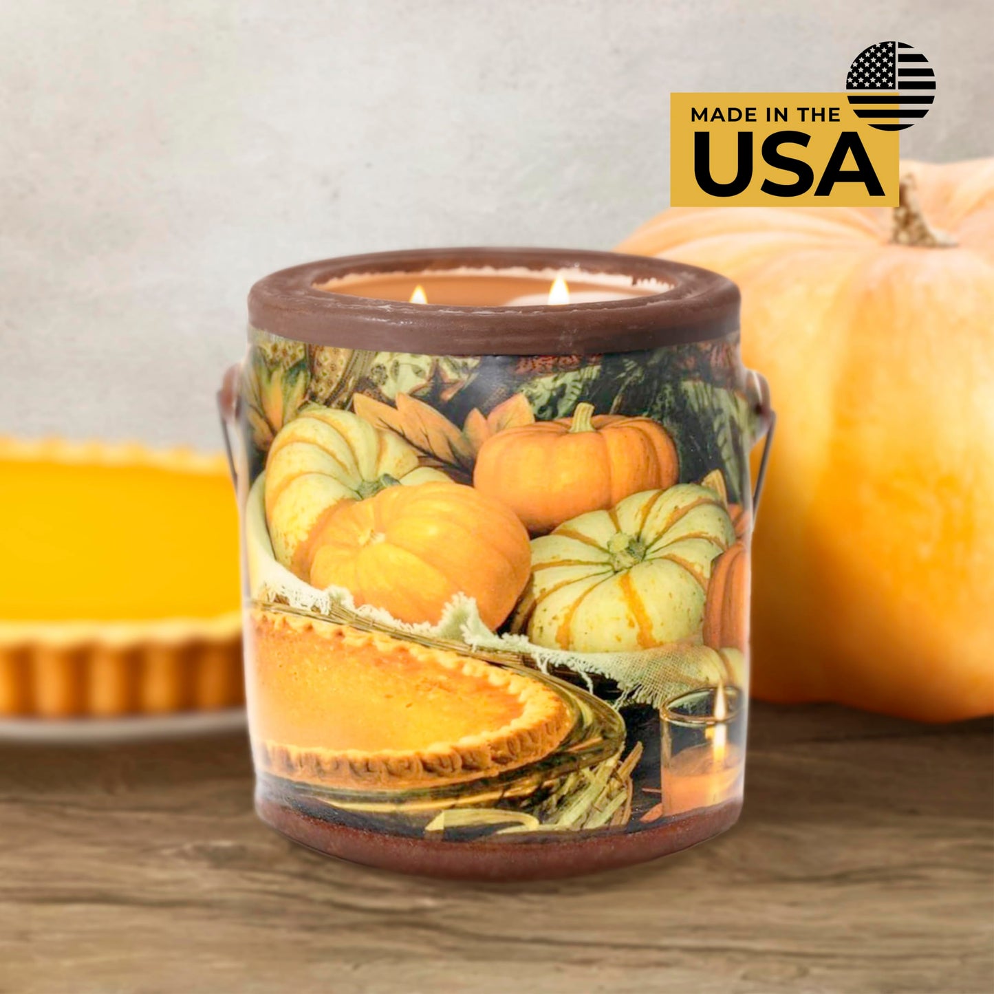 A CHEERFUL GIVER 95hr 20oz Scented Candle - Papa's Pumpkin Pie - Multi-Wick Glass Candle - Gifts for Men and Women