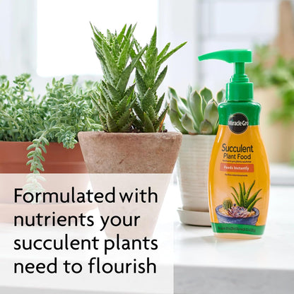 Miracle-Gro Succulent Plant Food - Liquid Fertilizer for Jade & Aloe - 8 fl. oz. (2 Pack) | Feed Every 2 Weeks