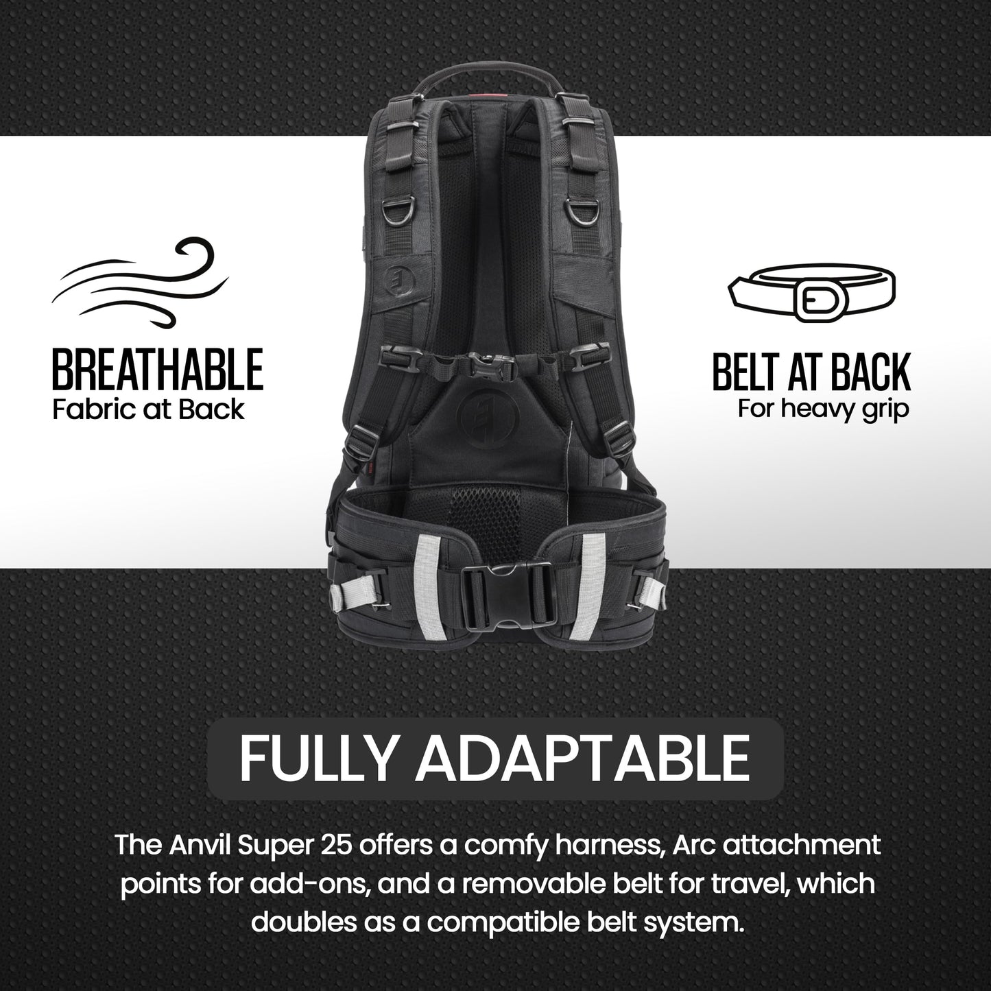 Tamrac Anvil Super 25 Camera Backpack for Photographers DSLR Camera Bag, Professional Photography Backpack, Camera Bag with Tripod Holder, Travel Camera Carrying Case, Black