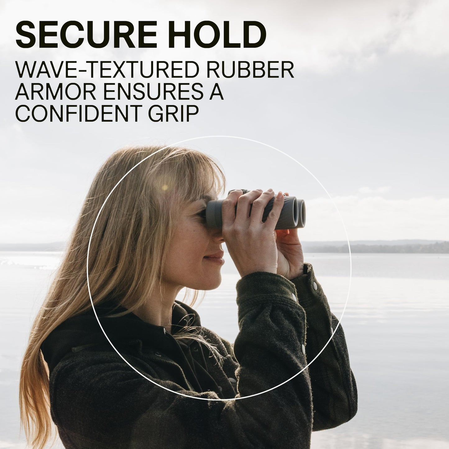 Bushnell A3 8x32 Compact Binoculars for Adults & Kids, Waterproof, Fogproof, 8X Magnification, Fully Multi-Coated Lenses & Rubber Armor - Folkstone Gray