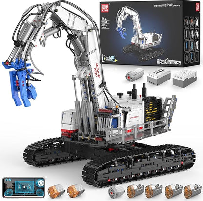 Mould King Engineering Excavator Building Sets 17062 Large RC Construction Building Kits with APP Remote Control STEM Construction Vehicles Model for Adults(4195PCS)