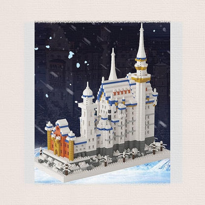 Famous Architecture ModelMicro Blocks Building SetsGermany Swan Stone Castle 2800+ PCS Mini Bricks Building Blocks Gift for Adults and Teens