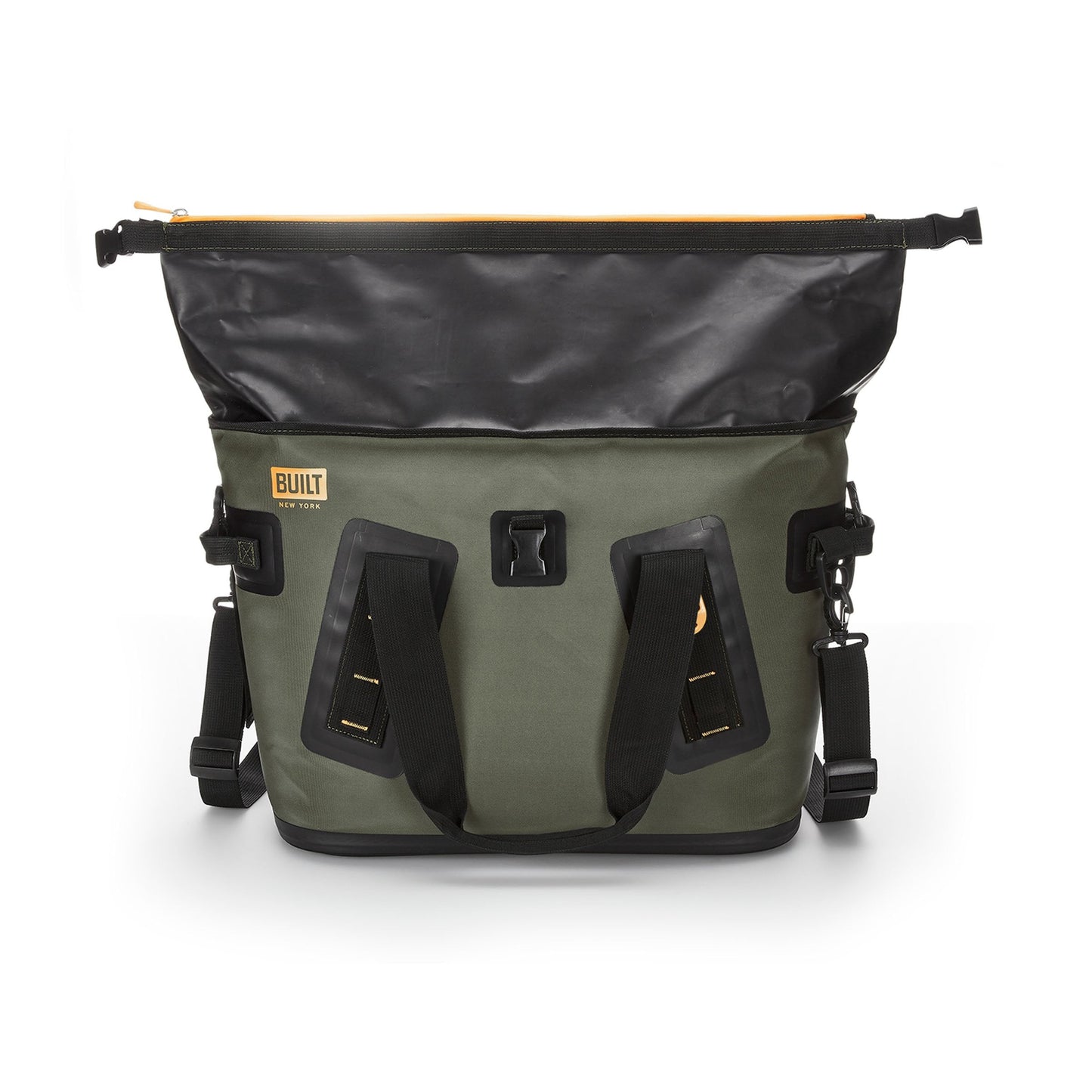 BUILT Large Welded Soft Portable Cooler with Wide Mouth Opening - Insulated and Leak-Proof Olive 5213958