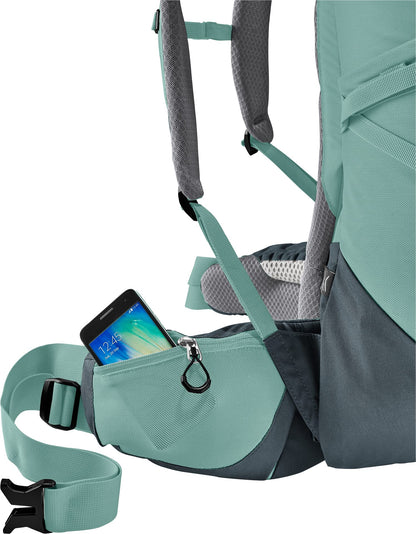 Deuter Women's Aircontact Core 45+10L SL Hiking Backpack - Jade-Graphite