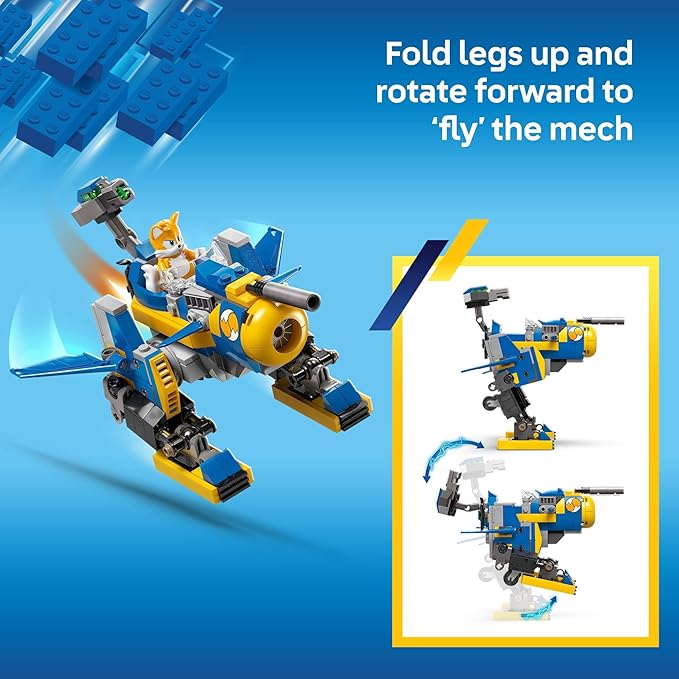 LEGO Sonic The Hedgehog Cyclone vs. Metal Sonic - Building Toy for Kids Boys and Girls Ages 8+ - Mech Suit with Minifigures for Pretend Play - Gift Idea for Birthdays - 77002