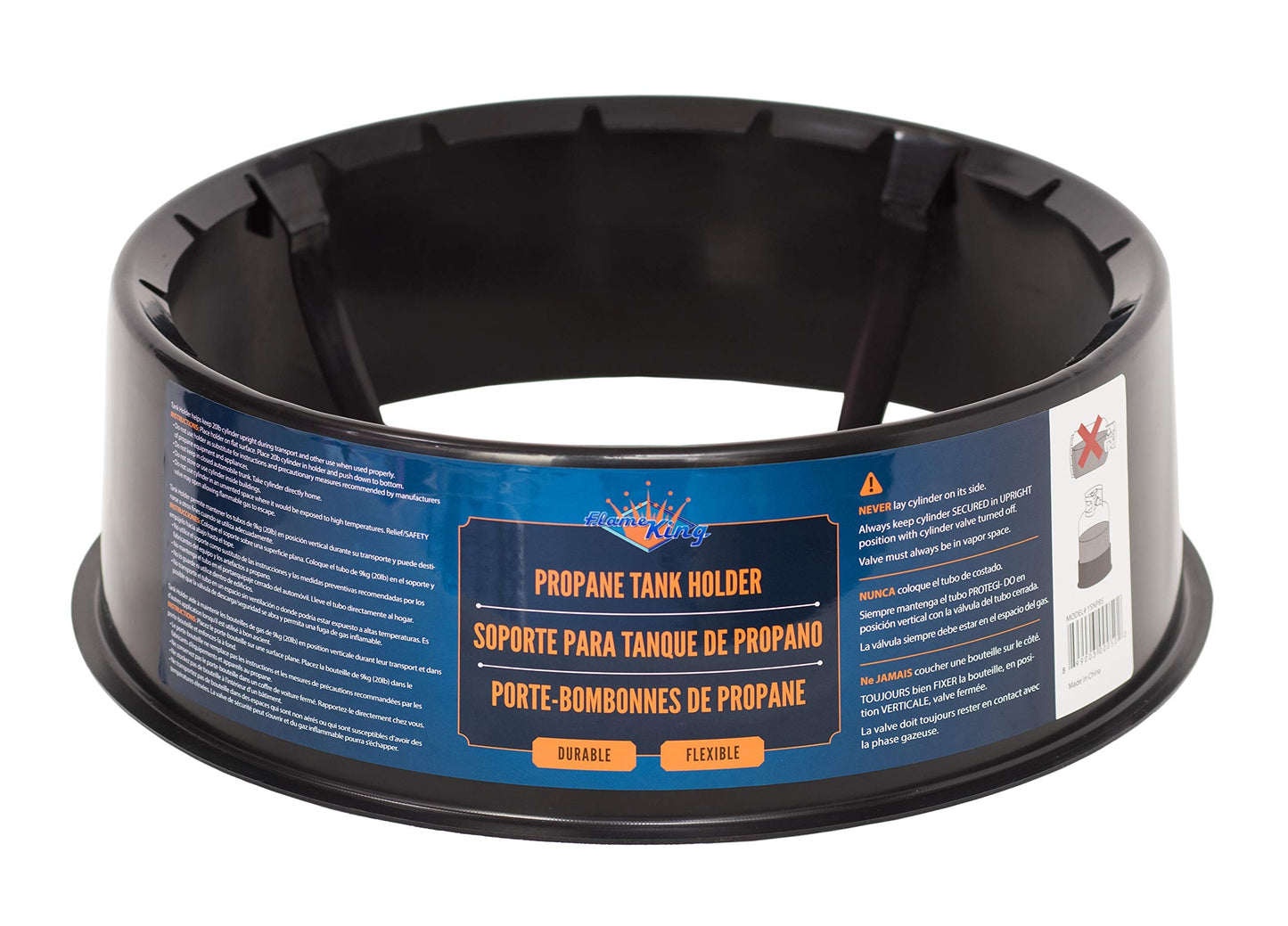 Flame King 40lb Propane Tank Cylinder with Base Stabilizer