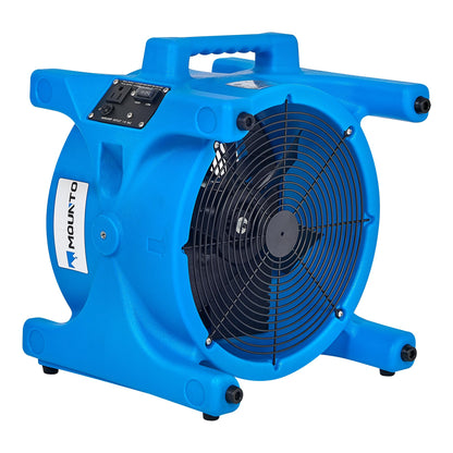 MOUNTO AM20DF 1/5 HP 1800 CFM Axial Air Mover Blower Fan - Powerful Down Draft Fan for Drying, Cooling, and Ventilation