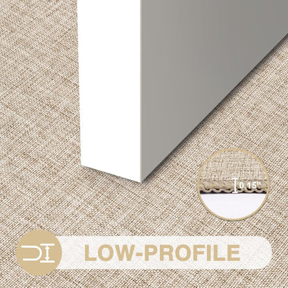 LEKEEPGO Ultra Thin Indoor Door Mat - Non-Slip Rubber Backing | Washable 17"x29" Khaki Entry Mat