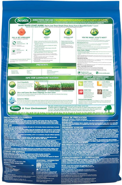 Scotts Turf Builder Crabgrass Preventer & Lawn Food - Covers 5,000 Sq. Ft.