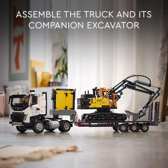 LEGO Technic Volvo FMX Truck &amp EC230 Electric Excavator Building Toy Volvo Truck Toy with 2 Model Vehicles Great Gift for Boys and Girls Ages 10 and Up Who Love Heavy Duty Construction Models 4