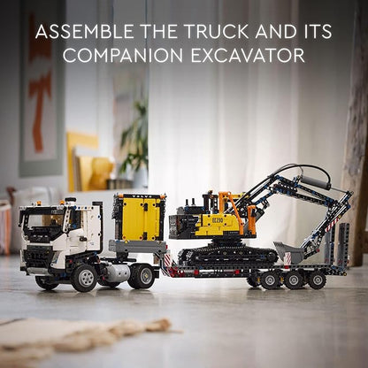 LEGO Technic Volvo FMX Truck &amp EC230 Electric Excavator Building Toy Volvo Truck Toy with 2 Model Vehicles Great Gift for Boys and Girls Ages 10 and Up Who Love Heavy Duty Construction Models 4