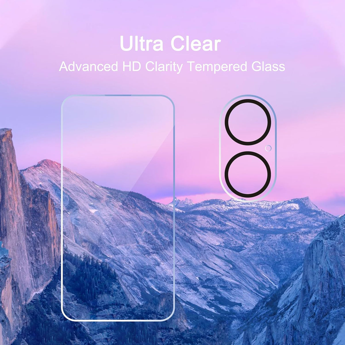 Ailun 3-Pack Screen Protector for iPhone 17 - Case Friendly Tempered Glass with Camera Lens Protectors