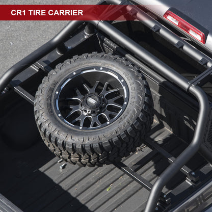 ARMORDILLO 8710838 CR1 Roll Bar Chase Rack Tire Carrier for 1/2 Ton Full Size Trucks|09-23 F-150/07-23 Silverado 1500/07-23 Sierra 1500/07-23 Tundra/04-23 Titan/Titan XD SKU|8710951|7163072|7180338