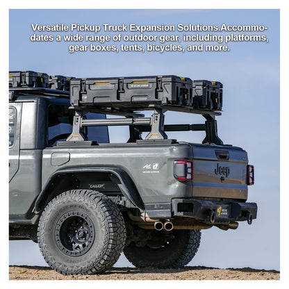 Tonneau Compatible Truck Bed Rack, Fits Tacoma, JT & Ranger, Aluminum Construction, 838 lbs Load Capacity, Anti-Theft & Easy Install