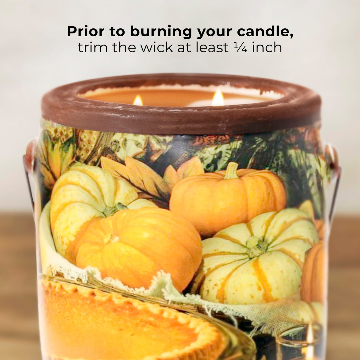 A CHEERFUL GIVER 95hr 20oz Scented Candle - Papa's Pumpkin Pie - Multi-Wick Glass Candle - Gifts for Men and Women