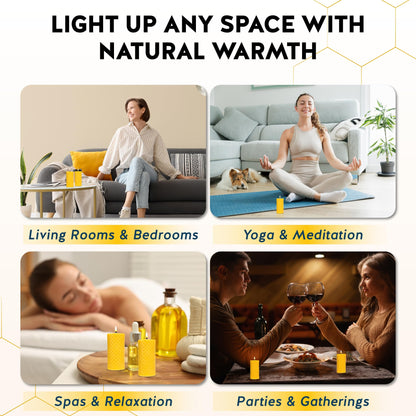 Alternative Imagination Diamond Beeswax Pillar Candles – 3 Pack of 2x4 Inch Unscented Candles - Hand-Poured - 100% Pure Beeswax - Natural Honey Aroma - Dripless Long-Burn - Altar & Decor Use