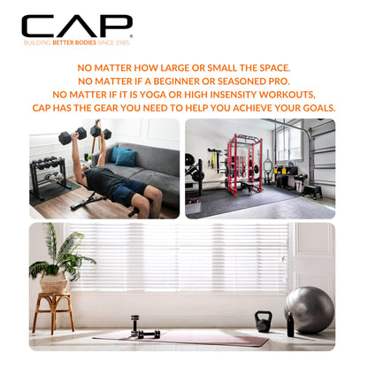 CAP Barbell 5 LB Coated Hex Dumbbell Pair with Black Handle