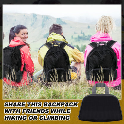 Dunzy 50 Pcs 20l Foldable Backpacks Bulk Lightweight Basic Back Pack Wholesale for Homeless Donation Corporate Events Travel Camping