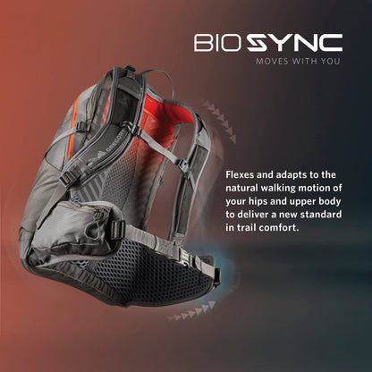 Gregory Maya 25L Women's Day Hiking Backpack, Ventilated Backpanel, Built-In Hydration Attachment for Water Bladder (Reservoir Not Included), One Size Fits All, Sunset Grey