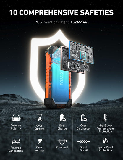 AstroAI S8 Ultra 4000A Car Jump Starter, Jump Box up to All Gas Engines & 12L Diesel, 12V Portable Power Bank with USB/Type-C Ports, 3 Modes LED Flashlight, Auto Battery Booster with Jumper Cable