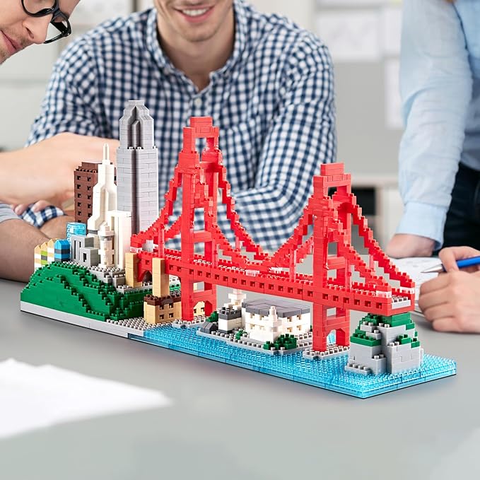 Building Blocks Set Architecture San Francisco Building Kits Landmarks Skyline Collection Micro Building Bricks 1610 PCS