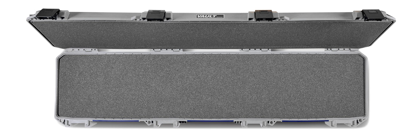 Pelican Vault - V770 Multi-Purpose Wide Hard Case with Foam for Tripod, Equipment, Electronics Gear, Sportsman's Rifle Case, and More (Grey - Americana 250)