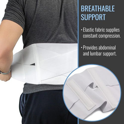 DMI Large Elastic Back Support Brace with Crisscross Design for Extra Support, Elastic Construction Provides Consistent Compression, FSA & HSA Eligible, Adjustable from 36″ - 42″