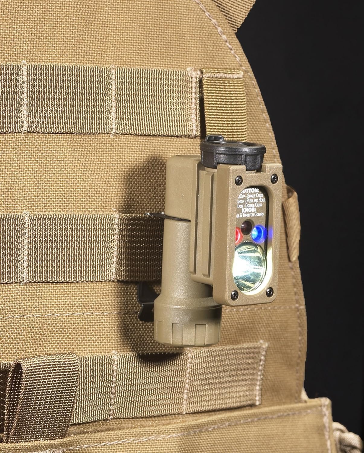 Streamlight 14122 Sidewinder Compact 55-Lumens Hands Free Military Flashlight with Lithium Battery in Mailer, Coyote