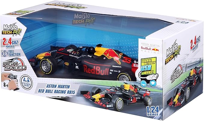 Maisto M82351 Aston Martin Max 1:24 Premium RC F1 2018 RED Bull RB15 Verstappen Multicolor