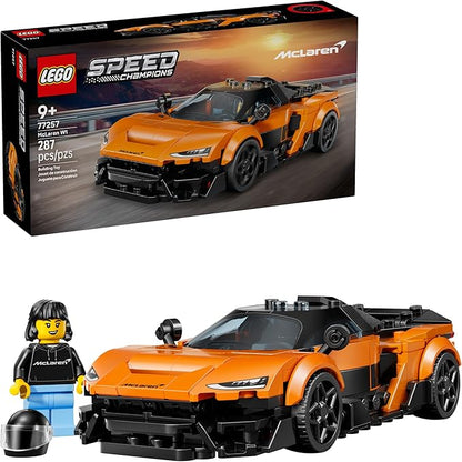 LEGO Speed Champions McLaren W1 Race Car Toy for Boys &amp Girls Ages 9+ - Building Set for Pretend Play &amp Display w/1 Driver Minifigure - Gift Idea for Kids &amp Supercar Fans - 77257