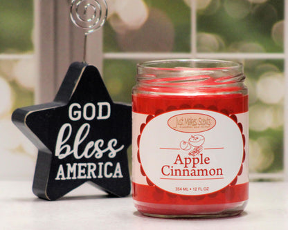Apple Cinnamon Scented Candles | Amazing Fall Fragrance by Just Makes Scents (12 oz)