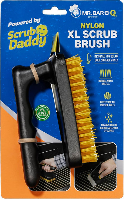 Mr. Bar-B-Q Nylon XL Scrub Brush - Durable Cleaning Tool for Grills & Outdoor Cooking