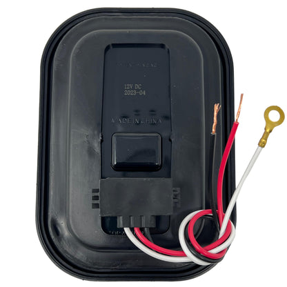 All Star Truck Parts 12V LED Stop/Turn/Tail Light Kit, 5in x 3in, Red, IP67 Waterproof, for Tow Truck, Semi Trailer, RV, Bus